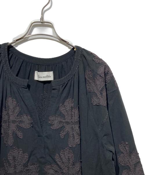 sara mallika（サラマリカ）sara mallika (サラマリカ) Cotton Flower Patchwork Dress ブラック サイズ:Mの古着・服飾アイテム