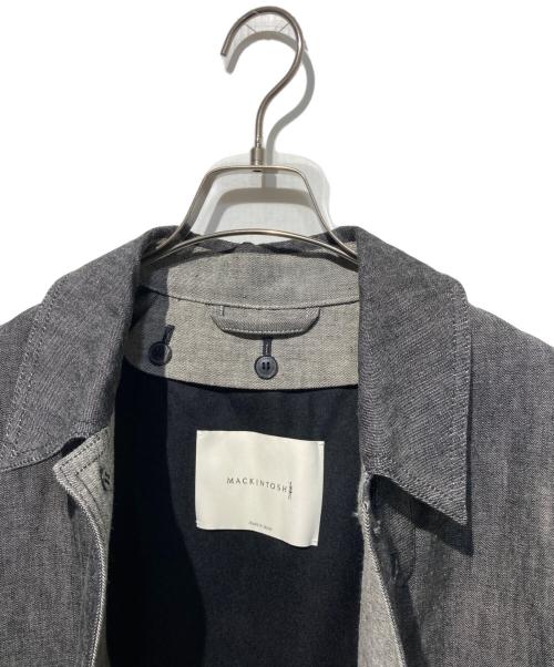 MACKINTOSH（マッキントッシュ）MACKINTOSH (マッキントッシュ) ライナー付デニムステンカラーコート グレー サイズ:38の古着・服飾アイテム