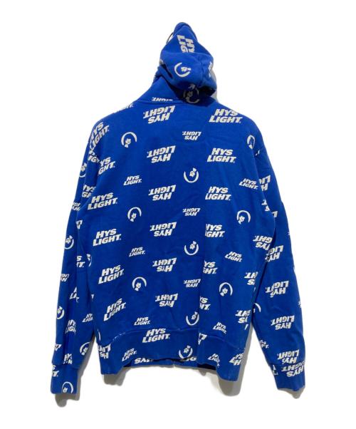 Hysteric Glamour（ヒステリックグラマー）Hysteric Glamour (ヒステリックグラマー) HYS LIGHT 総柄ジップパーカー ブルー サイズ:Sの古着・服飾アイテム