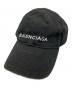 BALENCIAGA（バレンシアガ）の古着「ロゴ ベースボールキャップ」｜ブラック