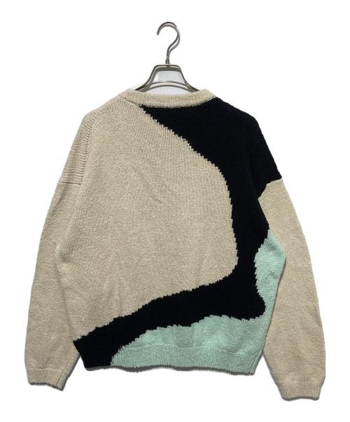 YOKE（ヨーク）YOKE (ヨーク) INTARSIA COTTON SWEATER アイボリー サイズ:4の古着・服飾アイテム