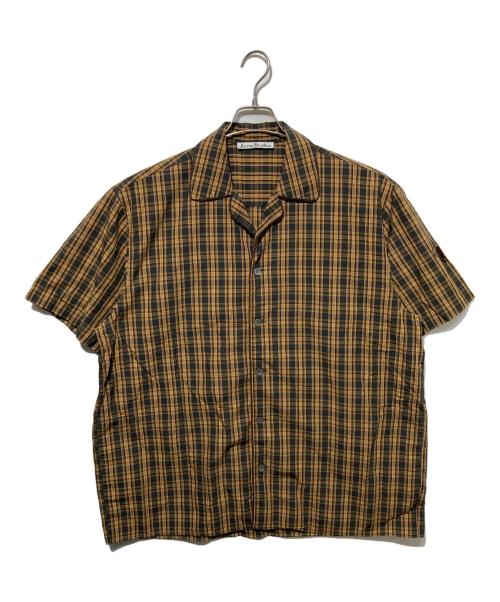 Acne studios（アクネ ストゥディオズ）ACNE STUDIOS (アクネ ストゥディオズ) チェックシャツ ブラウン サイズ:46の古着・服飾アイテム