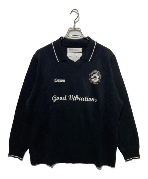 DAIRIKU（ダイリク）DAIRIKU (ダイリク) lame soccer uniform knit pullover ブラック サイズ:Mの古着・服飾アイテム
