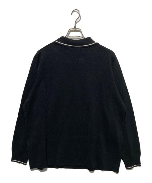 DAIRIKU（ダイリク）DAIRIKU (ダイリク) lame soccer uniform knit pullover ブラック サイズ:Mの古着・服飾アイテム