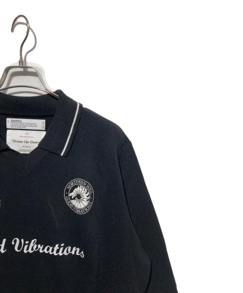 DAIRIKU（ダイリク）DAIRIKU (ダイリク) lame soccer uniform knit pullover ブラック サイズ:Mの古着・服飾アイテム