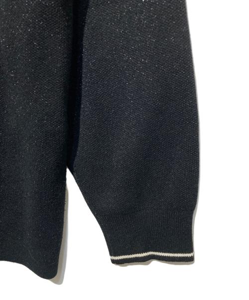 DAIRIKU（ダイリク）DAIRIKU (ダイリク) lame soccer uniform knit pullover ブラック サイズ:Mの古着・服飾アイテム