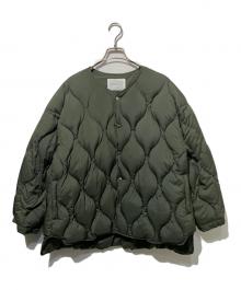 MIDIUMISOLID（ミディウミソリッド）の古着「キルティングダウンジャケット」｜グリーン