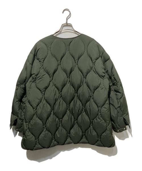 MIDIUMISOLID（ミディウミソリッド）MIDIUMISOLID (ミディウミソリッド) キルティングダウンジャケット グリーン サイズ:38の古着・服飾アイテム