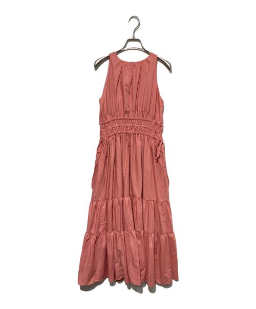HER LIP TO（ハーリップトゥ）Her lip to (ハーリップトゥ) Riviera Bow Tiered Long Dress ピンク サイズ:Mの古着・服飾アイテム