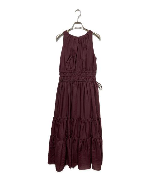 HER LIP TO（ハーリップトゥ）Her lip to (ハーリップトゥ) Riviera Bow Tiered Long Dress ブラウン サイズ:Mの古着・服飾アイテム