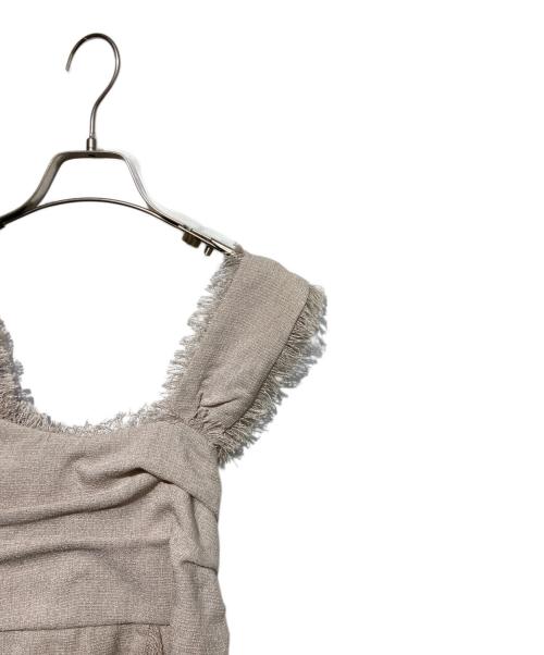 HER LIP TO（ハーリップトゥ）Her lip to (ハーリップトゥ) Tweed Fringed Summer Set ベージュ サイズ:Mの古着・服飾アイテム