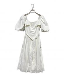 HER LIP TO（ハーリップトゥ）の古着「Papillon Stripe Shirt Dress」｜ホワイト