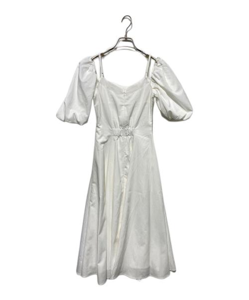 HER LIP TO（ハーリップトゥ）Her lip to (ハーリップトゥ) Papillon Stripe Shirt Dress ホワイト サイズ:Sの古着・服飾アイテム