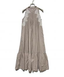HER LIP TO（ハーリップトゥ）の古着「Notting Hill Belted Dress」｜ベージュ