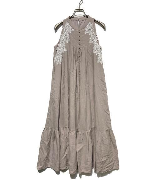 HER LIP TO（ハーリップトゥ）HER LIP TO (ハーリップトゥ) Notting Hill Belted Dress ベージュ サイズ:Ｓの古着・服飾アイテム