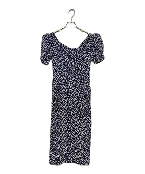 HER LIP TO（ハーリップトゥ）Her lip to (ハーリップトゥ) Cherry Pattern Cache-Coeur One-Piece ネイビー サイズ:XSの古着・服飾アイテム