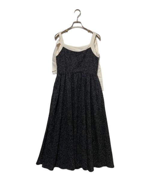 HER LIP TO（ハーリップトゥ）Her lip to (ハーリップトゥ) Verona Tweed Long Dress ブラック サイズ:Mの古着・服飾アイテム