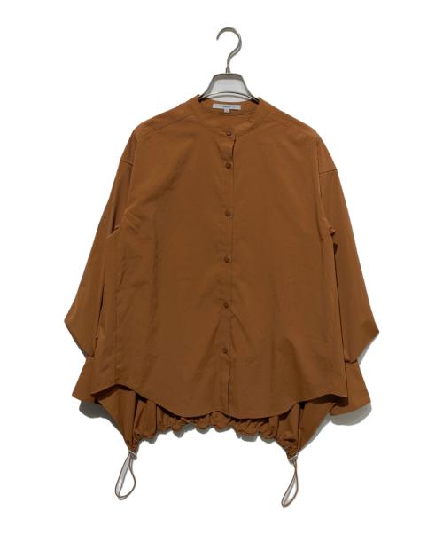 UN3D.（アンスリード）UN3D. (アンスリード) W TRIANGLE TUCK SH / ダブルトライアングルタックシャツ ブラウン サイズ:36の古着・服飾アイテム