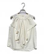 HER LIP TOハーリップトゥ）の古着「Fleurine Ruffle Blouse」｜ホワイト