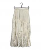 HER LIP TOハーリップトゥ）の古着「Asymmetry Tiered Skirt」｜ベージュ