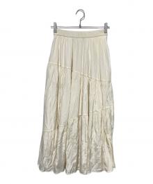 HER LIP TO（ハーリップトゥ）の古着「Asymmetry Tiered Skirt」｜ベージュ