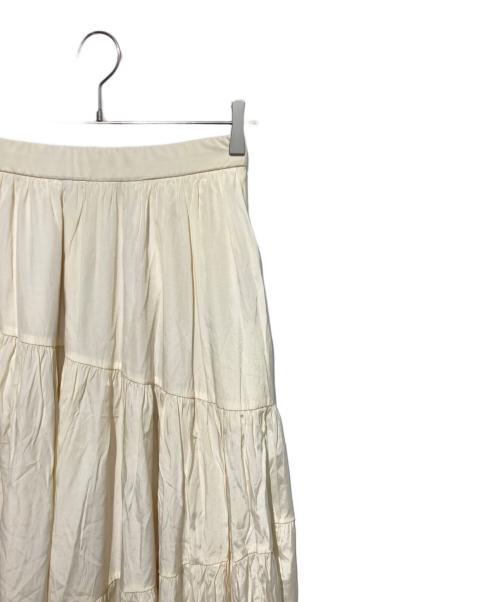 HER LIP TO（ハーリップトゥ）Her lip to (ハーリップトゥ) Asymmetry Tiered Skirt ベージュ サイズ:Mの古着・服飾アイテム