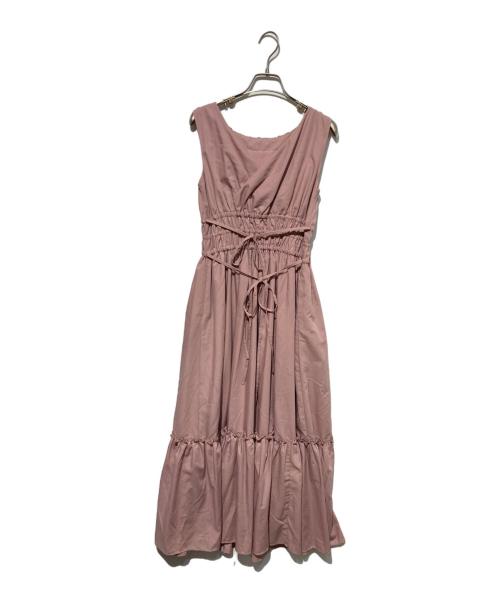 HER LIP TO（ハーリップトゥ）Her lip to (ハーリップトゥ) Riviera Double Bow Dress ピンク サイズ:Sの古着・服飾アイテム