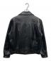 LEVI'S PReMIUM (リーバイス プレミアム) BLACK TYPEⅡ TRUCKER LEATHER JACKET ブラック サイズ:S：60000円