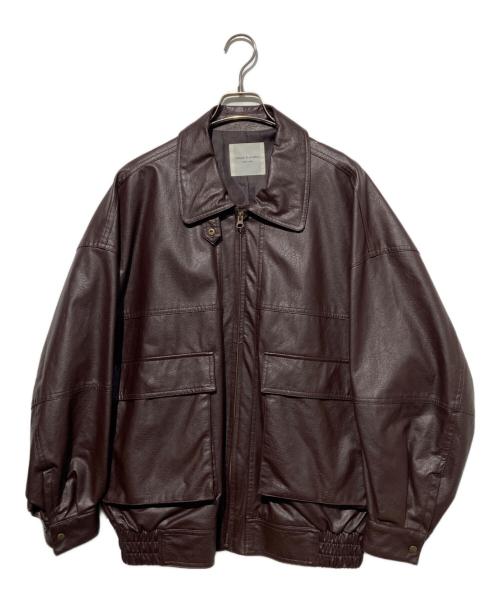 FREAK'S STORE（フリークスストア）FREAK'S STORE (フリークスストア) フェイクレザージャケット ブラウン サイズ:FREEの古着・服飾アイテム