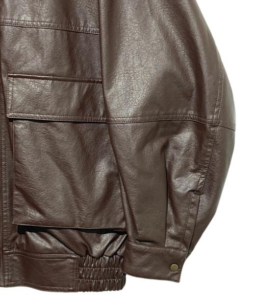 FREAK'S STORE（フリークスストア）FREAK'S STORE (フリークスストア) フェイクレザージャケット ブラウン サイズ:FREEの古着・服飾アイテム