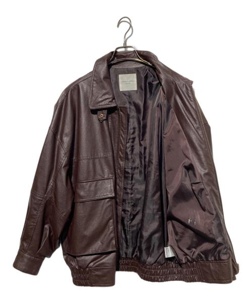 FREAK'S STORE（フリークスストア）FREAK'S STORE (フリークスストア) フェイクレザージャケット ブラウン サイズ:FREEの古着・服飾アイテム