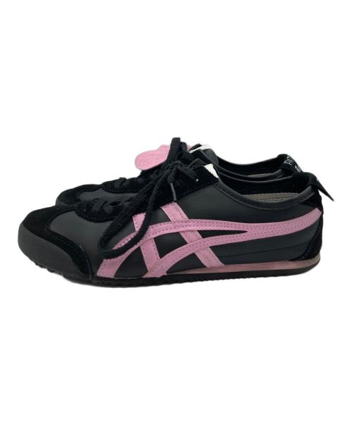 Onitsuka Tiger（オニツカタイガー）Onitsuka Tiger (オニツカタイガー) Patou (パトゥ) MEXICO 66 ブラック×ピンク サイズ:27.5cmの古着・服飾アイテム