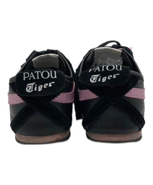 Onitsuka Tiger（オニツカタイガー）Onitsuka Tiger (オニツカタイガー) Patou (パトゥ) MEXICO 66 ブラック×ピンク サイズ:27.5cmの古着・服飾アイテム