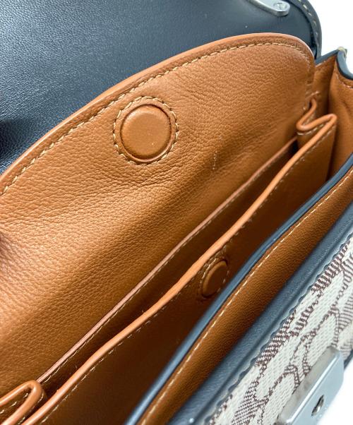 COACH（コーチ）COACH (コーチ) バンディット クロスボディ・シグネチャー テキスタイル ジャカード ブラック×ベージュの古着・服飾アイテム