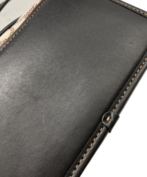 COACH（コーチ）COACH (コーチ) バンディット クロスボディ・シグネチャー テキスタイル ジャカード ブラック×ベージュの古着・服飾アイテム