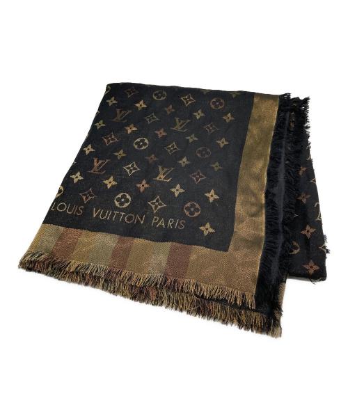 LOUIS VUITTON（ルイ ヴィトン）LOUIS VUITTON (ルイ ヴィトン) ショール・モノグラム ソー シャイン ブラック×ゴールド サイズ:　の古着・服飾アイテム