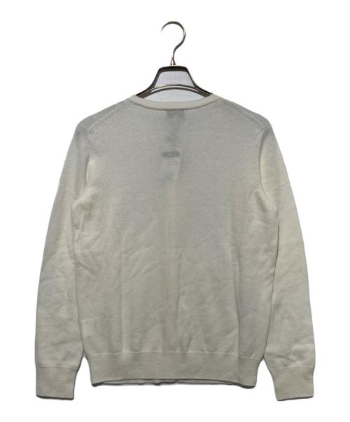 MACKINTOSH LONDON（マッキントッシュ ロンドン）MACKINTOSH LONDON (マッキントッシュ ロンドン) カシミヤクルーネックカーディガン ホワイト サイズ:38 未使用品の古着・服飾アイテム