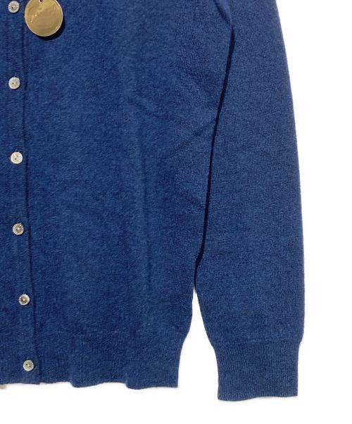 MACKINTOSH LONDON（マッキントッシュ ロンドン）MACKINTOSH LONDON (マッキントッシュ ロンドン) カシミヤクルーネックカーディガン ネイビー サイズ:38 未使用品の古着・服飾アイテム