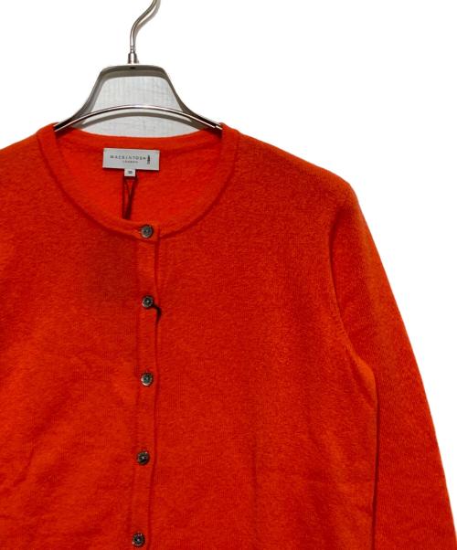MACKINTOSH LONDON（マッキントッシュ ロンドン）MACKINTOSH LONDON (マッキントッシュ ロンドン) カシミヤクルーネックカーディガン オレンジ サイズ:38 未使用品の古着・服飾アイテム
