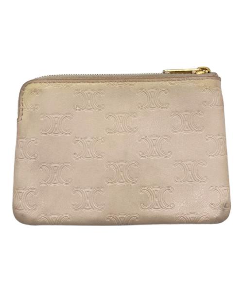 CELINE（セリーヌ）CELINE (セリーヌ) トリオンフ コインケース ピンクの古着・服飾アイテム