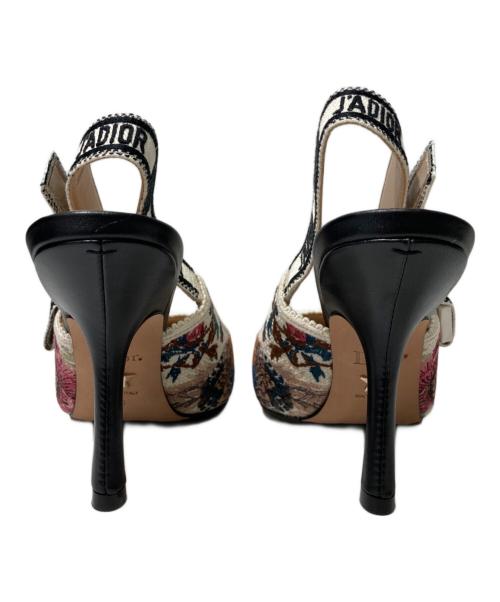 Dior（ディオール）DIOR (ディオール) J'ADIOR スリングバックパンプス ホワイト×ブラウン サイズ:36の古着・服飾アイテム