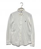 POLO RALPH LAURENポロ・ラルフローレン）の古着「ニットオックスフォードシャツ」｜ホワイト