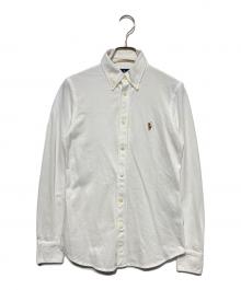 POLO RALPH LAUREN（ポロ・ラルフローレン）の古着「ニットオックスフォードシャツ」｜ホワイト