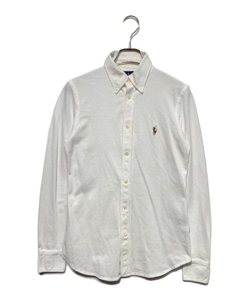 POLO RALPH LAUREN（ポロ・ラルフローレン）POLO RALPH LAUREN (ポロ・ラルフローレン) ニットオックスフォードシャツ ホワイト サイズ:Sの古着・服飾アイテム