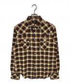 RRLダブルアールエル）の古着「Checked Long Sleeve Shirt」｜ブラウン