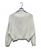 Nobleノーブル）の古着「ドライミックスモールニットプルオーバー」｜ベージュ