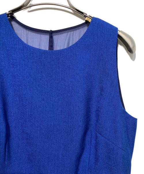 La TOTALITE（ラ ト―タリテ）La TOTALITE (ラ ト―タリテ) バックシャンアイラインワンピース ブルー サイズ:38の古着・服飾アイテム