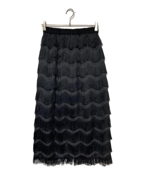 JOURNAL STANDARD（ジャーナルスタンダード）JOURNAL STANDARD (ジャーナルスタンダード) フリンジスカート ブラック サイズ:　の古着・服飾アイテム