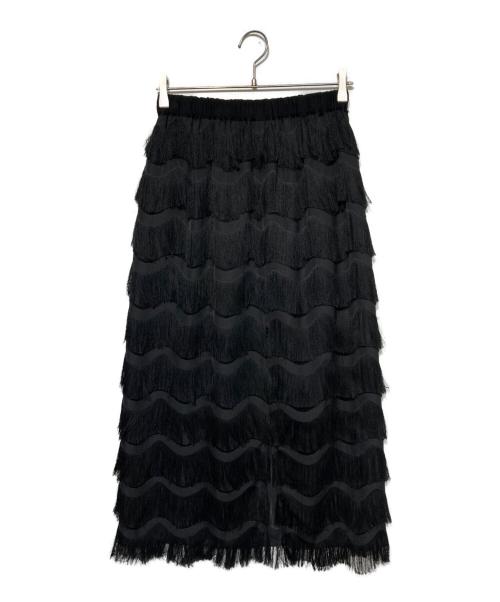 JOURNAL STANDARD（ジャーナルスタンダード）JOURNAL STANDARD (ジャーナルスタンダード) フリンジスカート ブラック サイズ:　の古着・服飾アイテム