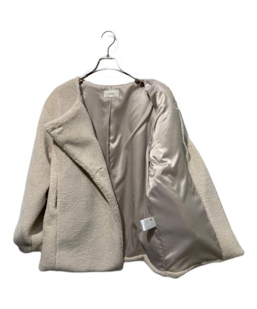 OHOTORO（オオトロ）OHOTORO (オオトロ) Aries ボアショートコート アイボリー サイズ:不明の古着・服飾アイテム